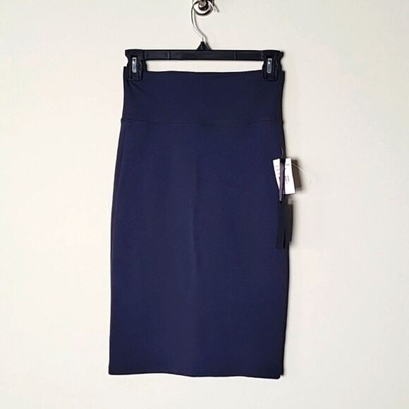 NWT Max Mia S Nordstroms Navy Fitted Tight Bodycon Sexy Office Pencil Skirt NEW - Picture 1 of 6